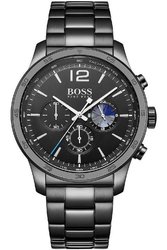 Hugo Boss Professional Black Dial Black Steel Strap Watch for Men - 1513528 Buy Now By Hugo Boss