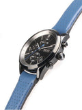 Hugo Boss Grand Prix Chronograph Black Dial Blue Leather Strap Watch for Men - 1513563 Buy Now By Hugo Boss
