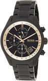 Hugo Boss Grand Prix Black Dial Black Steel Strap Watch for Men - 1513578 Buy Now By Hugo Boss
