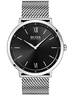 Hugo Boss Jackson Quartz Black Dial Silver Mesh Bracelet Watch For Men - 1513514 Buy Now By Hugo Boss