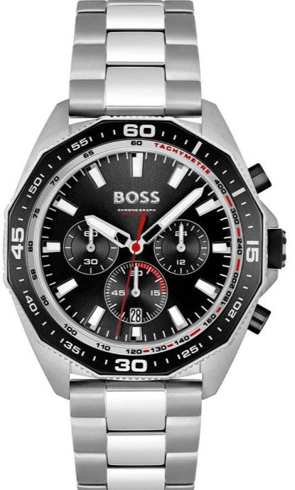 Hugo Boss Intensity Chronograph Black Dial Silver Steel Strap Watch For Men - 1513680 Buy Now By Hugo Boss