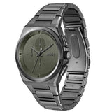 Hugo Boss Steer Chronograph Grey Dial Grey Steel Strap Watch For Men - 1514045 Buy Now By Hugo Boss