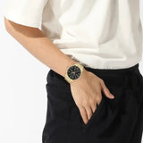 Hugo Boss Skytraveller Chronograph Black Dial Gold Steel Strap Watch for Men - 1514152 Buy Now By Hugo Boss