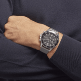 Hugo Boss Admiral Black Dial Silver Mesh Bracelet Watch for Men - 1513904 Buy Now By Hugo Boss