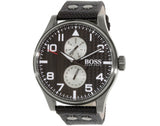 Hugo Boss Aeroliner Maxx Quartz Black Dial Black Nylon Strap Watch For Men - HB1513086 Buy Now By Hugo Boss