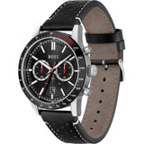 Hugo Boss Allure Black Dial Black Leather Strap Watch for Men - 1513920 Buy Now By Hugo Boss
