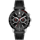 Hugo Boss Allure Black Dial Black Leather Strap Watch for Men - 1513920 Buy Now By Hugo Boss