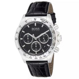 Hugo Boss Hero Chronograph Black Dial Black Leather Strap Watch For Men - 1513752 Buy Now By Hugo Boss