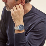 Hugo Boss Champion Blue Dial Silver Steel Strap Watch for Men - 1513818 Buy Now By Hugo Boss