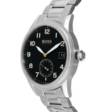 Hugo Boss Legacy Black Dial Silver Steel Strap Watch for Men - 1513671 Buy Now By Hugo Boss