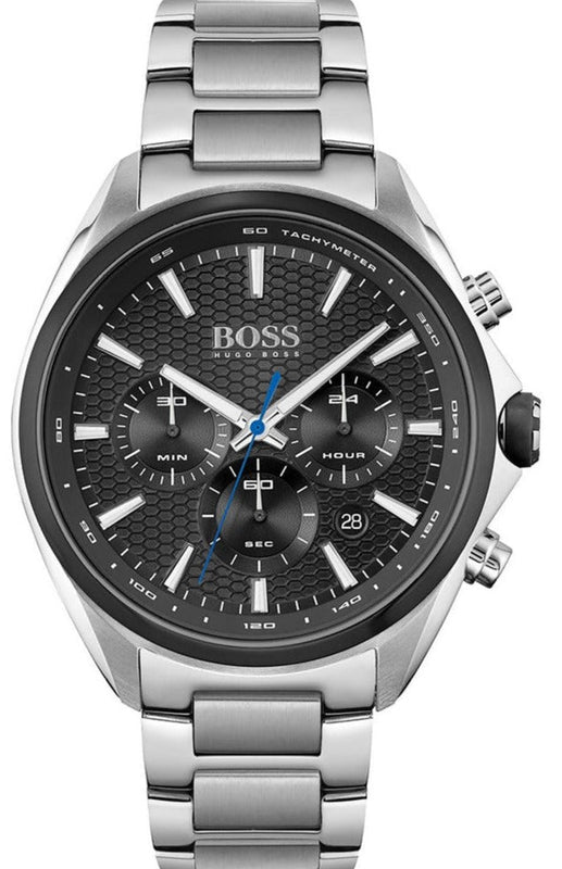 Hugo Boss Montre Distinct Black Dial Silver Steel Strap Watch for Men - 1513857 Buy Now By Hugo Boss