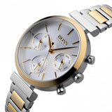 Hugo Boss Flawless Silver Dial Two Tone Steel Strap Watch for Women - 1502550 Buy Now By Hugo Boss