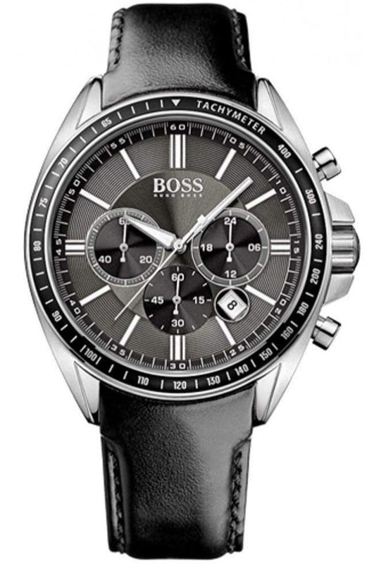 Hugo Boss Contemporary Sport Driver Black Dial Black Leather Strap Watch for Men - 1513085 Buy Now By Hugo Boss