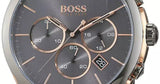 Hugo Boss Onyx Chronograph Grey Dial Black Leather Strap Watch For Men - HB1513366 Buy Now By Hugo Boss