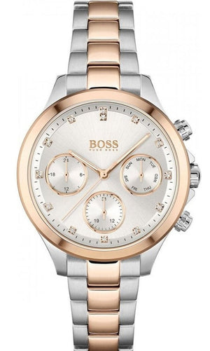 Hugo Boss Hera White Dial Two Tone Steel Strap Watch for Women - 1502564 Buy Now By Hugo Boss
