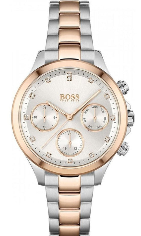 Hugo Boss Hera White Dial Two Tone Steel Strap Watch for Women - 1502564 Buy Now By Hugo Boss
