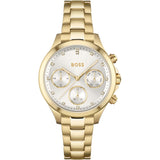 Hugo Boss Hera White Dial Gold Steel Strap Watch for Women - 1502628 Buy Now By Hugo Boss
