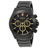 Hugo Boss Ikon Black Dial Black Steel Strap Watch for Men - 1513278 Buy Now By Hugo Boss