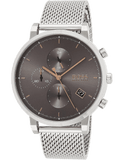 Hugo Boss Integrity Grey Dial Silver Mesh Bracelet Watch for Men - 1513807 Buy Now By Hugo Boss