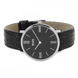 Hugo Boss Jackson Black Dial Black Leather Strap Watch for Men - 1513369 Buy Now By Hugo Boss