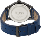 Hugo Boss Grand Prix Chronograph Black Dial Blue Leather Strap Watch for Men - 1513563 Buy Now By Hugo Boss