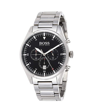 Hugo Boss Pioneer Black Dial Silver Steel Strap Watch for Men - 1513712 Buy Now By Hugo Boss