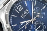 Hugo Boss Professional Chronograph Blue Dial Silver Steel Strap Watch for Men - 1513527 Buy Now By Hugo Boss