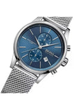 Hugo Boss Jet Blue Dial Silver Mesh Bracelet Watch for Men - 1513441 Buy Now By Hugo Boss