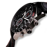 Hugo Boss Rafale Chronograph Black Dial Black Leather Strap Watch For Men - 1513390 Buy Now By Hugo Boss