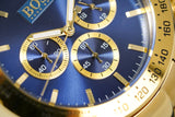 Hugo Boss Ikon Blue Dial Gold Steel Strap Watch for Men - 1513340 Buy Now By Hugo Boss