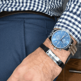 Hugo Boss Associate Blue Dial Silver Steel Strap Watch for Men - 1513839 Buy Now By Hugo Boss