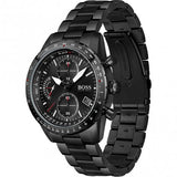 Hugo Boss Pilot Edition Chronograph Black Dial Black Steel Strap Watch for Men - 1513854 Buy Now By Hugo Boss