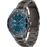 Hugo Boss Santiago Blue Dial Grey Steel Strap Watch for Men - 1513863 Buy Now By Hugo Boss