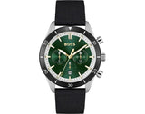 Hugo Boss Santiago Green Dial Black Nylon Strap Watch for Men - 1513936 Buy Now By Hugo Boss