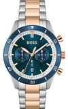 Hugo Boss Santiago Blue Dial Two Tone Steel Strap Watch for Men - 1513937 Buy Now By Hugo Boss