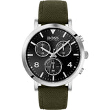 Hugo Boss Vesada Grey Dial Green Nylon Strap Watch for Men - 1513692 Buy Now By Hugo Boss