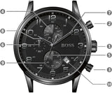 Hugo Boss Blackout Chronograph Black Dial Black Leather Strap Watch For Men - HB1512567 Buy Now By Hugo Boss