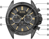 Hugo Boss Driver Black Dial Black Steel Strap Watch for Men - 1513277 Buy Now By Hugo Boss