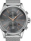 Hugo Boss Jet Chronograph Grey Dial Silver Mesh Bracelet Watch for Men - 1513440 Buy Now By Hugo Boss