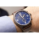 Tissot Chrono XL Blue Dial Brown Leather Strap Watch For Men - T116.617.36.047.00 Buy Now By Tissot
