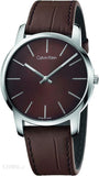 Calvin Klein City Brown Dial Brown Leather Strap Watch for Men - K2G211GK Buy Now By Calvin Klein