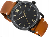 Fossil Commuter Three Hand Date Black Dial Brown Leather Strap Watch for Men - FS5276 Buy Now By Fossil