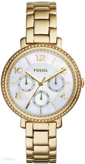 Fossil Rye Mother of Pearl White Dial Gold Steel Strap Watch for Women - ES3756 Buy Now By Fossil