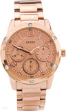 Guess Studio Rose Gold Dial Rose Gold Steel Strap Watch For Women - W0778L3 Buy Now By Guess