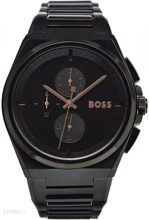 Hugo Boss Steer Analog Black Dial Black Steel Strap Watch For Men - 1514068 Buy Now By Hugo Boss
