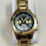 Marc Jacobs Rock Chronograph Green Dial Gold Steel Strap Watch for Women - MBM3252 Buy Now By Marc Jacobs