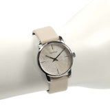 Calvin Klein City White Dial White Leather Strap Watch for Women - K2G231XH Buy Now By Calvin Klein