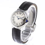Cartier Ballon Bleu Silver Dial Black Leather Strap Watch for Women - W69018Z4 Buy Now By Cartier