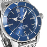 Breitling Superocean Heritage B20 Automatic 44 Blue Dial Silver Mesh Bracelet Watch for Men - AB2030161C1A1 Buy Now By Breitling