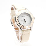 Marc Jacobs Blade White Dial White Leather Strap Watch for Women - MBM1098 Buy Now By Marc Jacobs